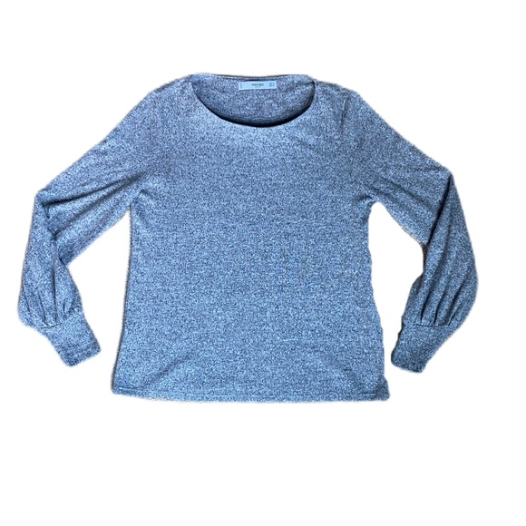 Mango Basics long sleeve sweater puff gray XS - Picture 6 of 15
